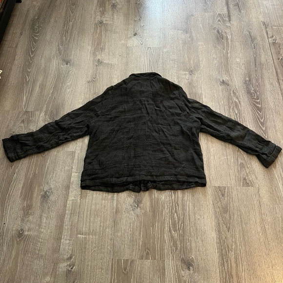 CP Shades two pocket Olive Linen Blend Woven Striped
Button Up jacket - Picture 2 of 8